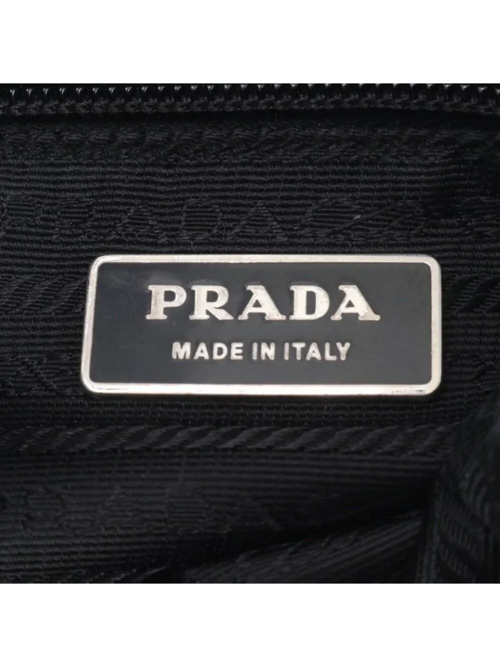 Prada Tessuto Nylon Triangle Logo Leather Shoulder Bag Crossbody Messenger